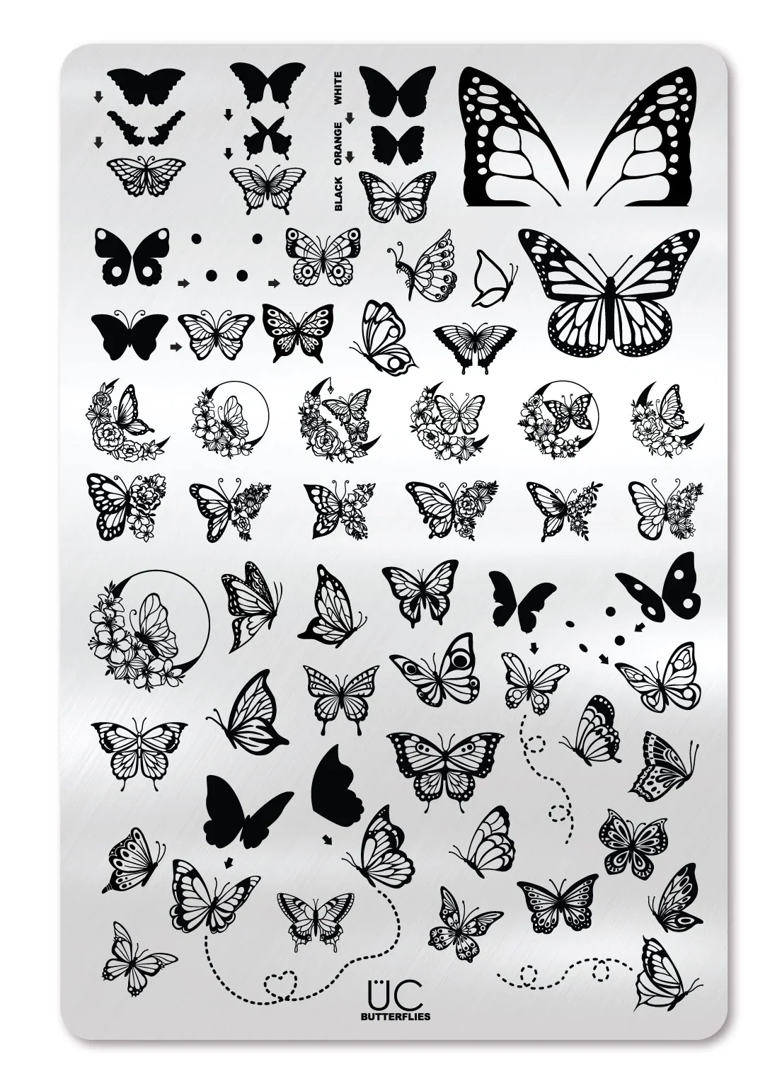 Soft Butterflies - Uber Chic Stamping Plate Superior