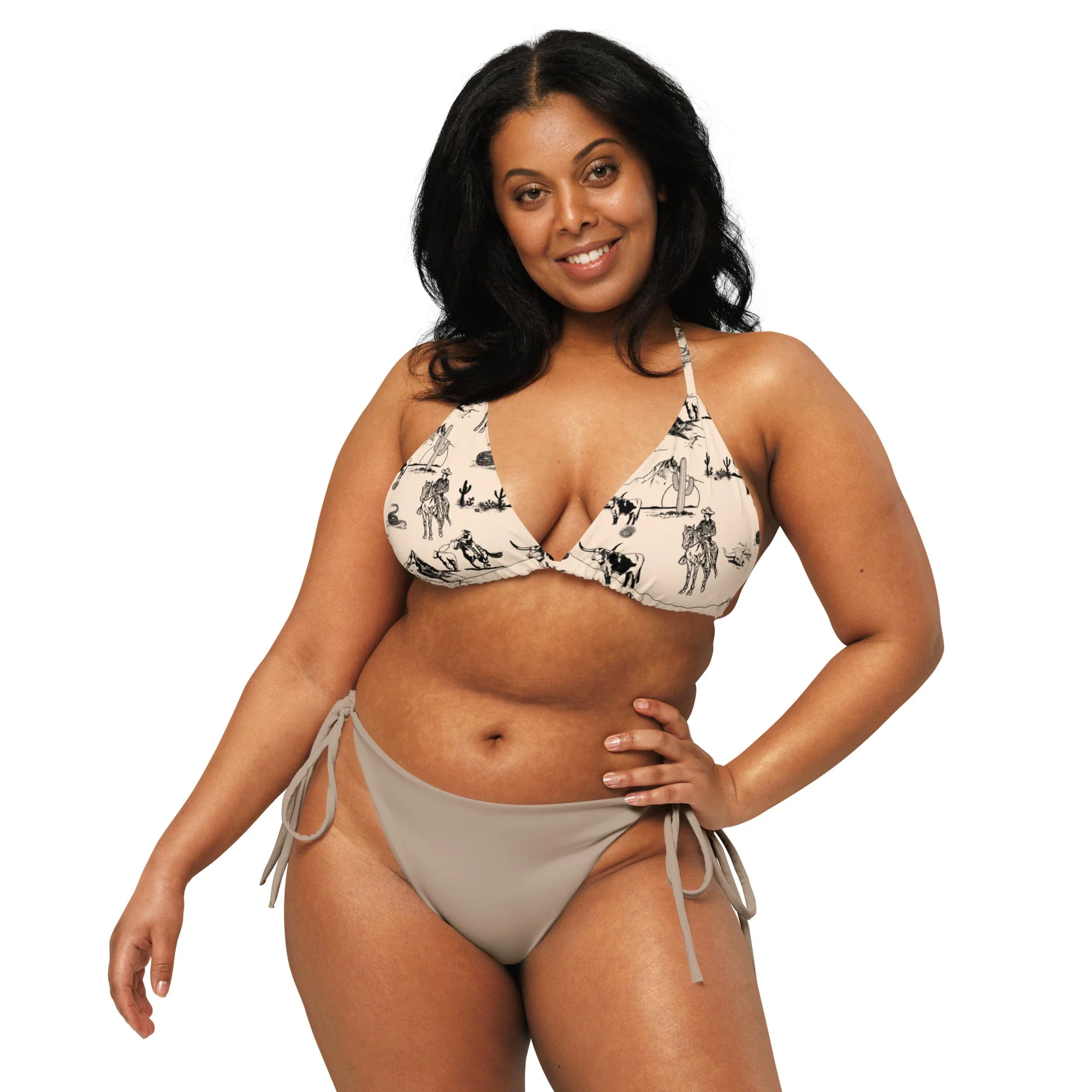 Classic YEEHAW Cowboy Ranch Bikini top Top-Quality
