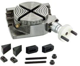 Breathable 4 Precision Machinist Rotary Table with Set of Clamps Contemporary