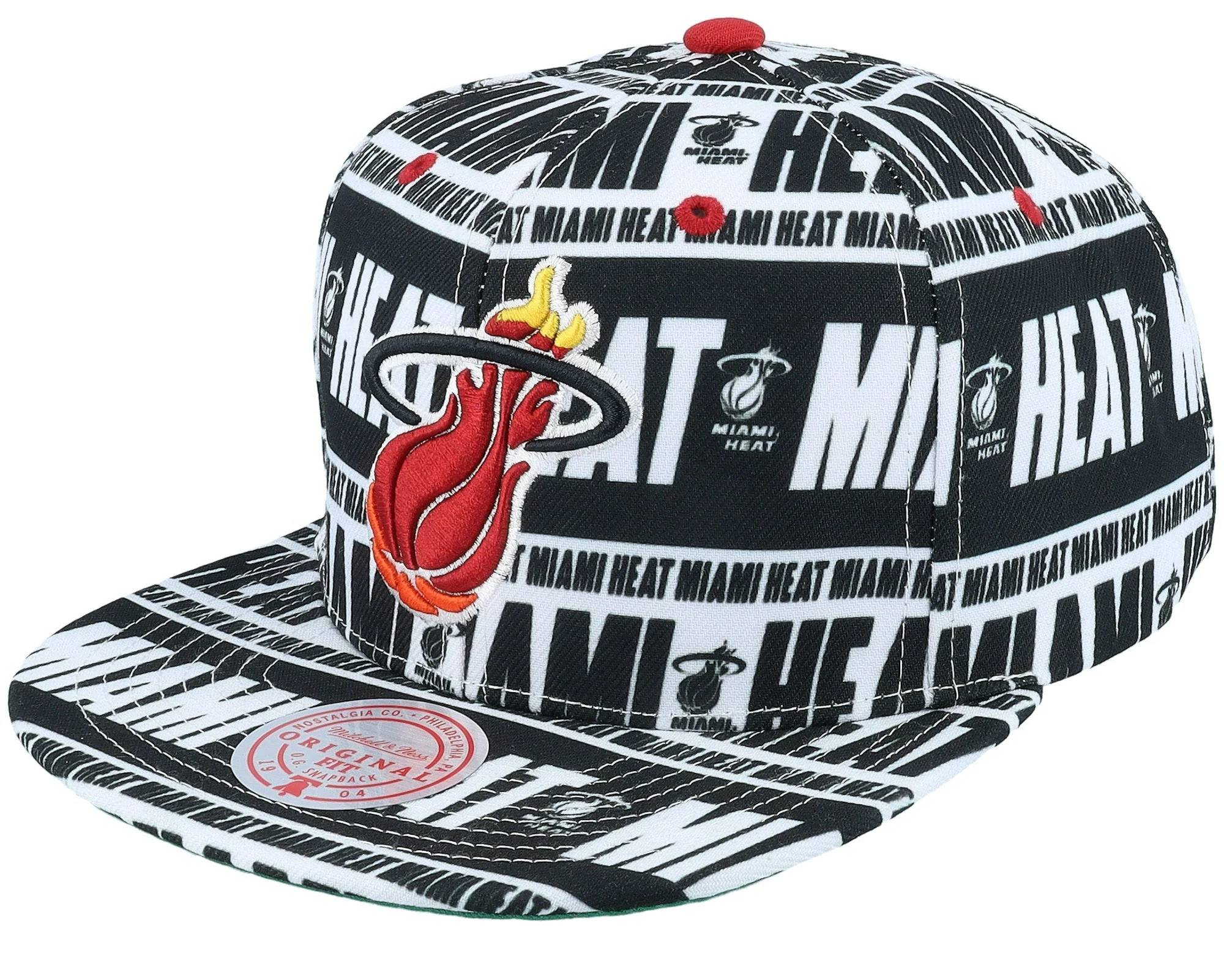 Contemporary Mitchell Ness Men's NBA Meat Paper Snapback Hwc Heat Snapback Caps Modern