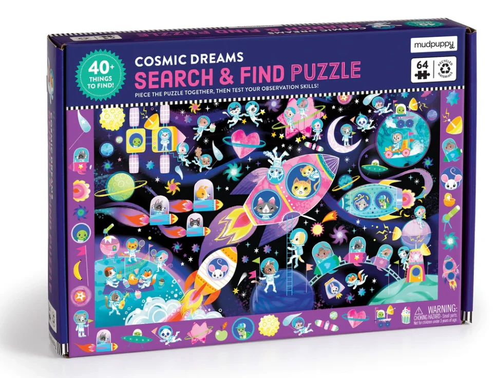 Selected 64pc Cosmic Dreams Search Find Puzzle Durable