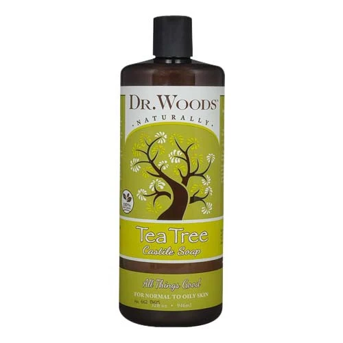Detailed Dr.Woods Pure Castile Tea Tree Soap - 32 Oz Verified