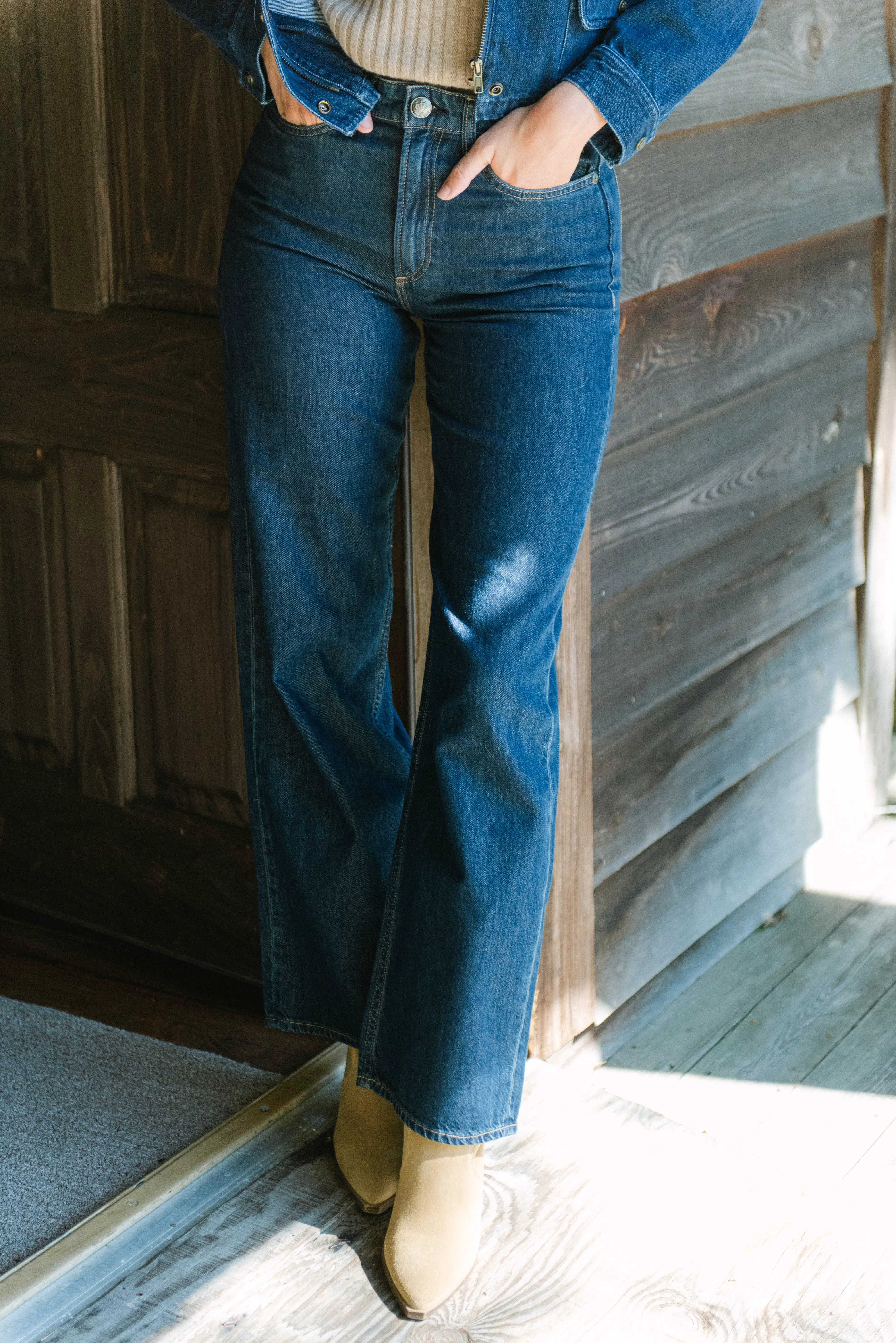 Efficient Rag Bone Featherweight Logan Wide Leg Jeans in Wellbrook Original