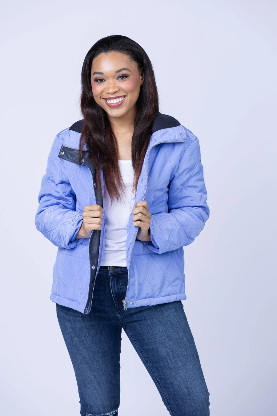 Minimalist tyler boe Oslo Car Coat in Wedgewood Efficient