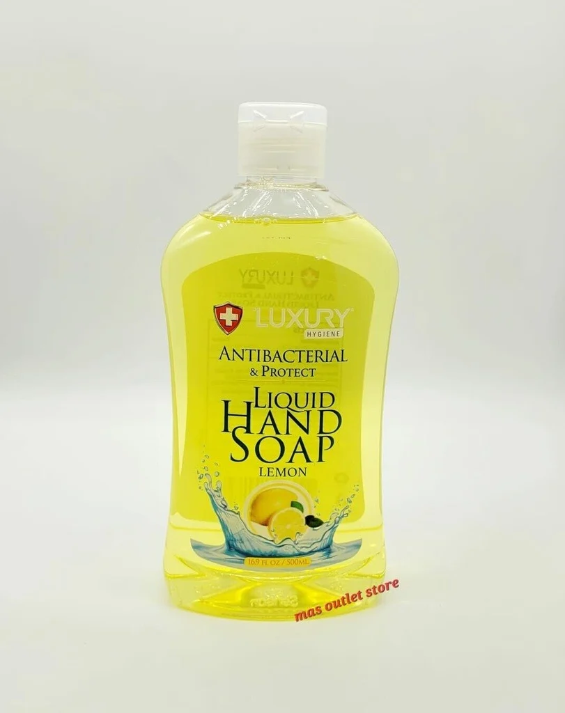 Advanced Luxury Hygiene Antibacterial and Protect Liquid Hand Soap Lemon 16.9Oz 500ml Optimized