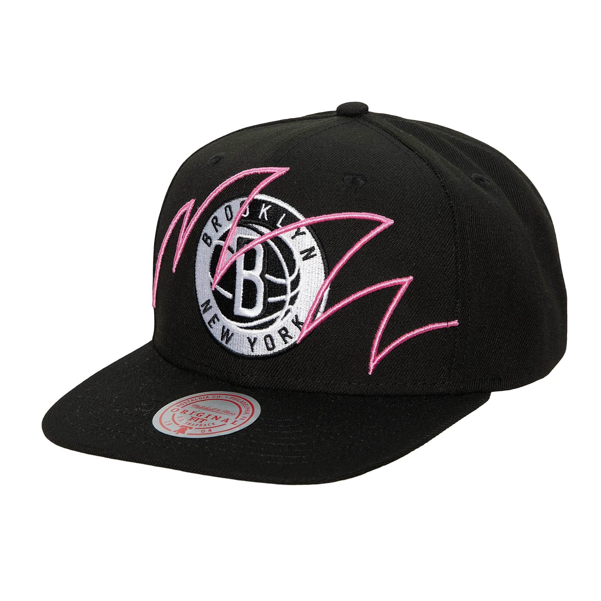 Reusable Mitchell Ness Men's NBA Shark Bite Snapback Nets Snapback Caps Original Design