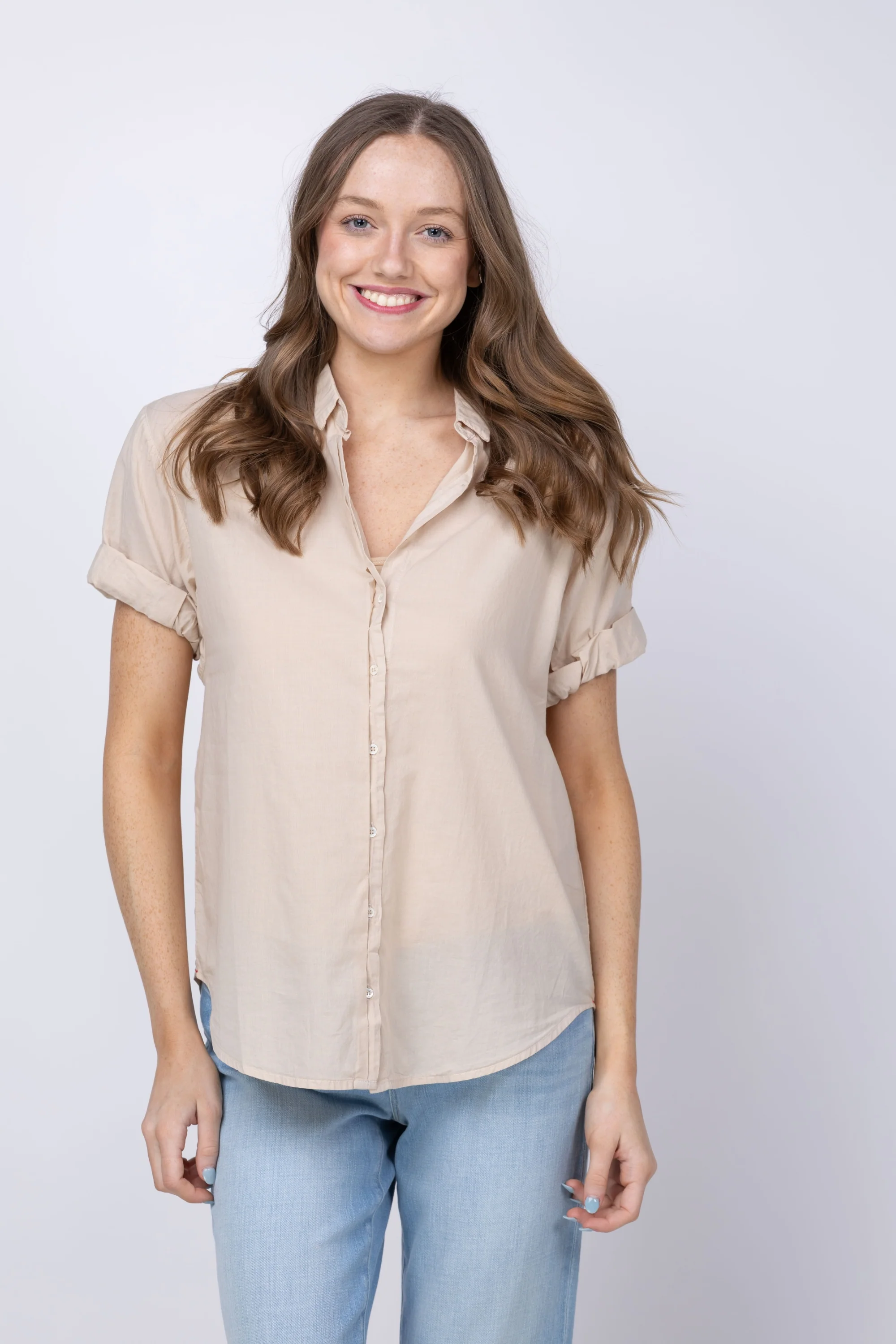 Casual XiRENA Channing Shirt in Parchment Innovative