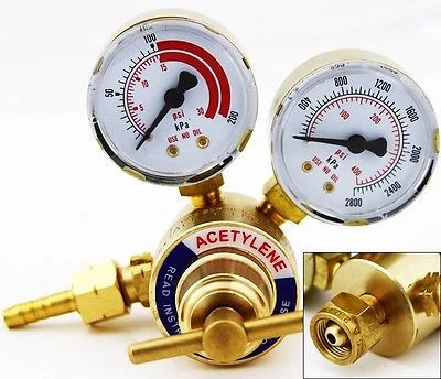 Contemporary Acetylene Gas Welding Regulator Gauge Official