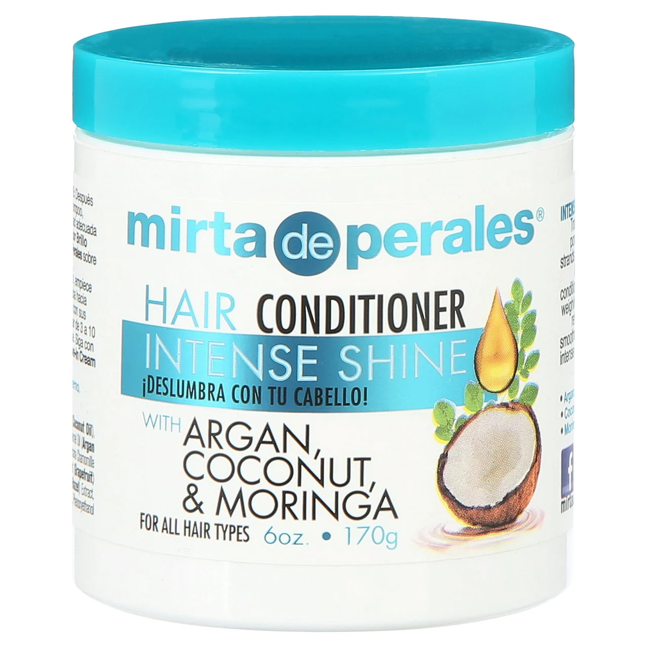 Reusable Mirta de Perales Hair Conditioner with Argan Coconut and Moringa 6 Oz Professional