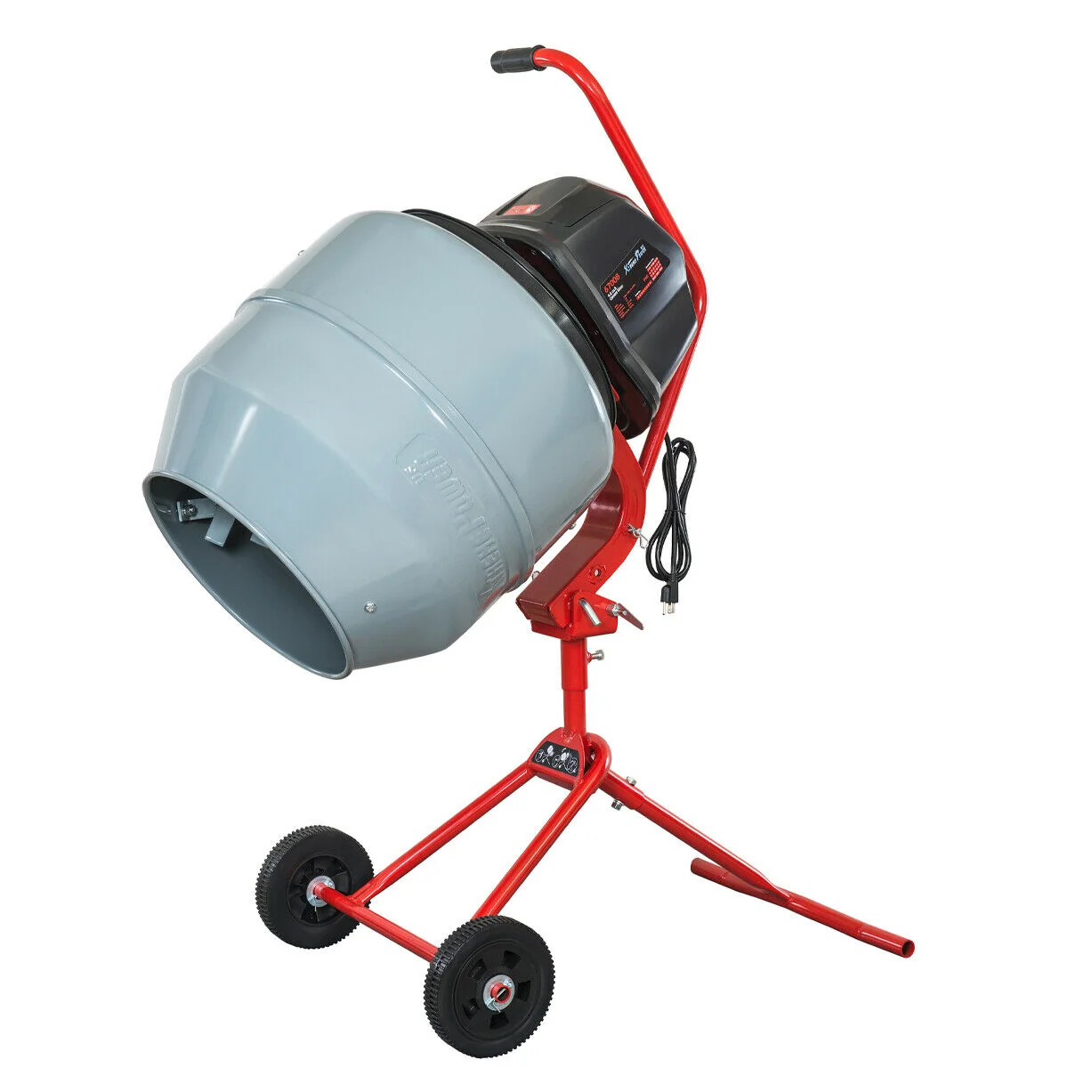 Smooth Portable Electric Concrete Cement Mixer Barrow Machine Safe