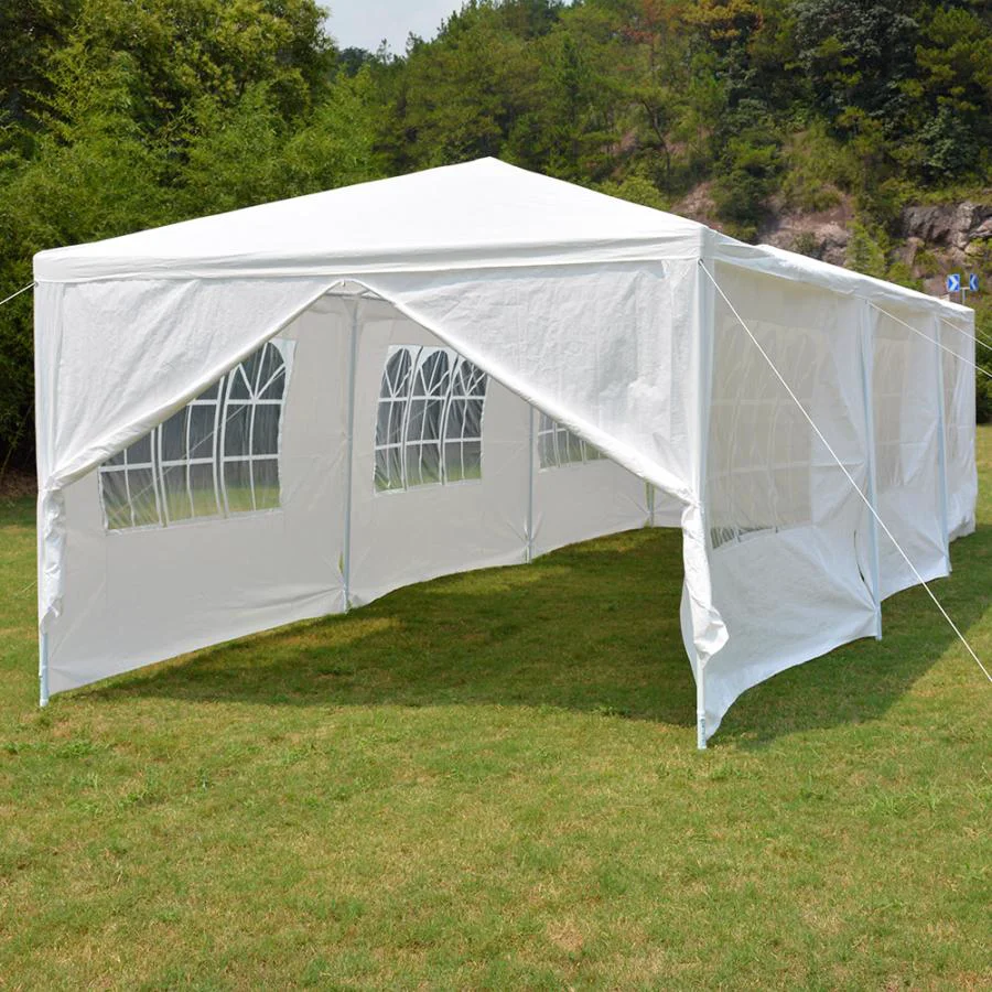Environmentally Friendly 10' x 30' Portable White Party Canopy Event Tent Dependable