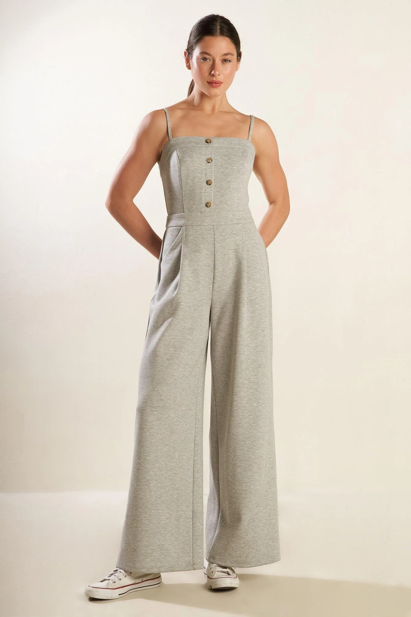 Versatile The Secret of Us Knit Jumpsuit Professional