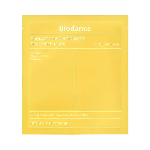 Unique Biodance Radiant Vita Niacinamide Deep Mask Recyclable