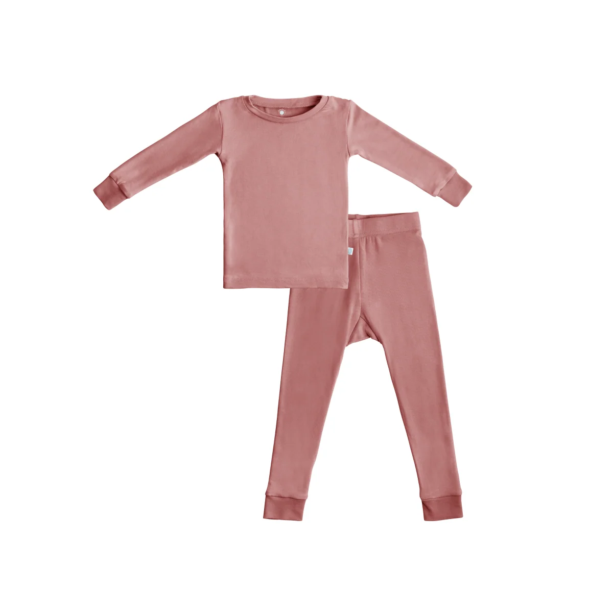 Easy-to-Use Toddler Kids Bamboo Pajamas - Dusty Rose User-Friendly
