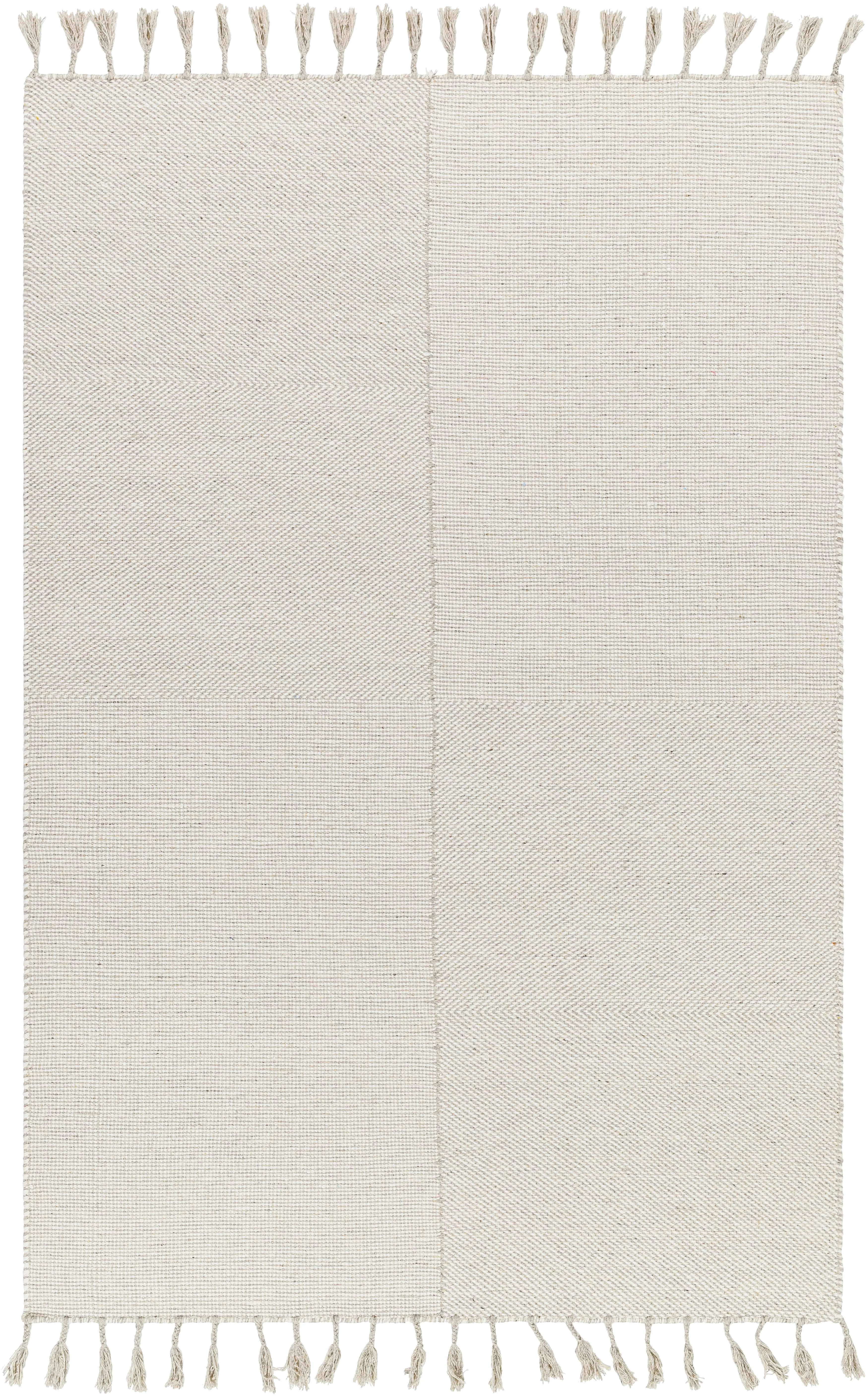 Clean Abhay Cream Wool Area Rug - Smart