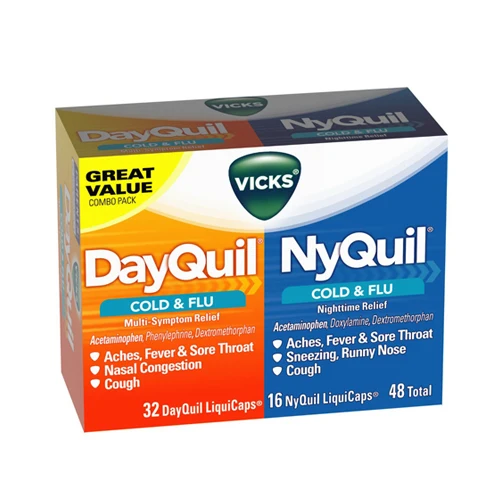 Relaxed Vicks Dayquil And Nyquil Cold And Flu Relief Liquicaps Combo Pack - 48 Ea Dependable