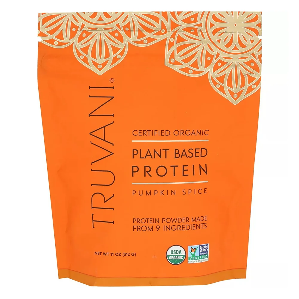 Traditional Truvani Organic Plant Based Protein Powder Pumpkin Spice for Muscle Recovery and Fitness 11Oz 312g Reliable