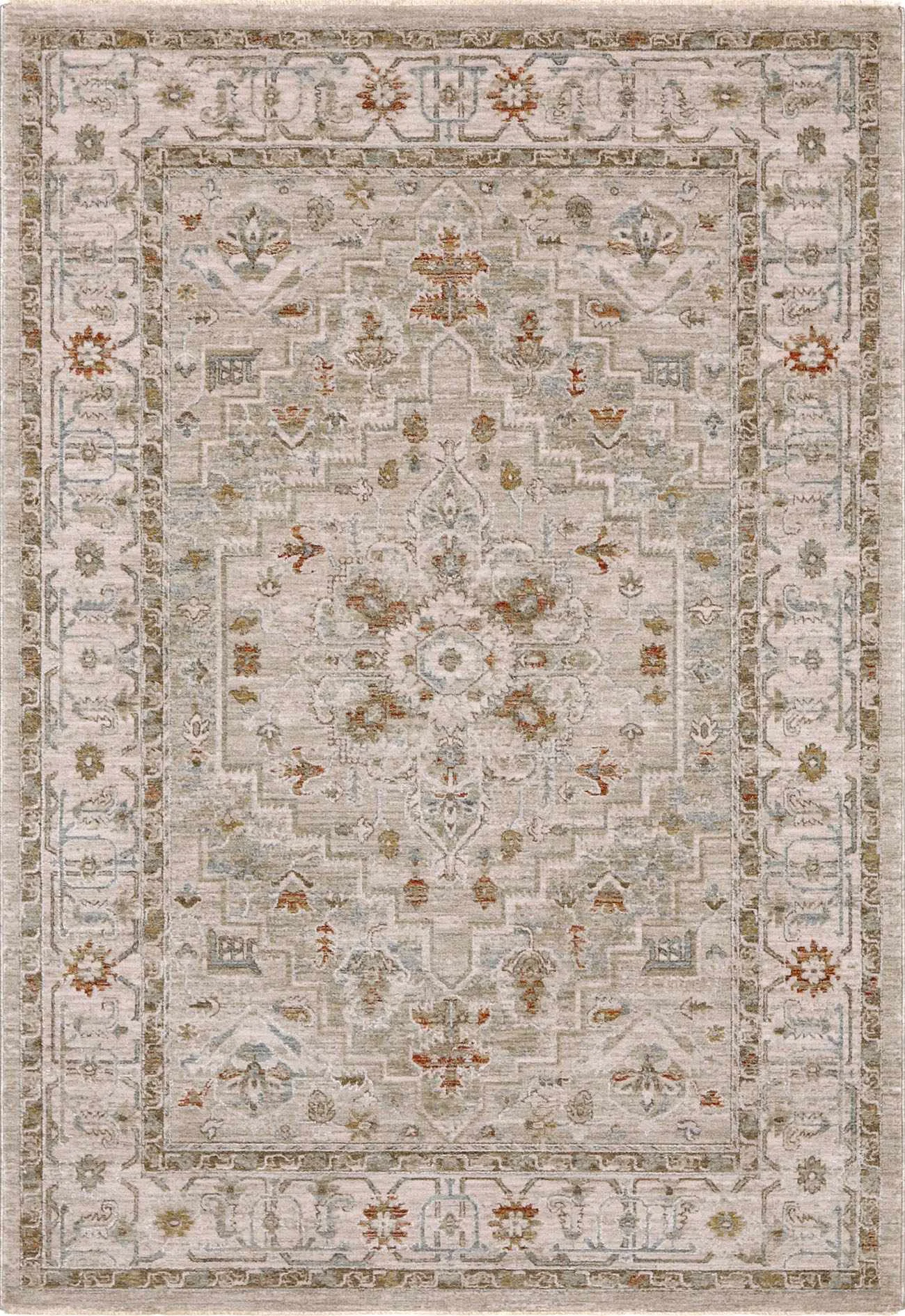 Natural Richelieu Thick Luxe Turkish Rug Comfortable