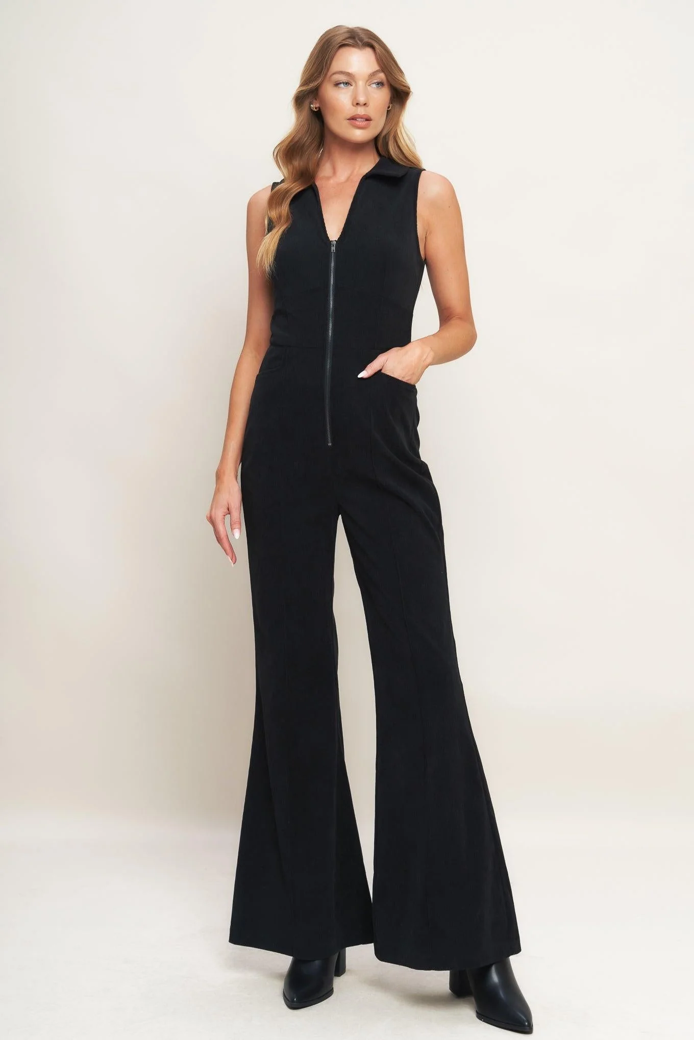 Trusted Street Icon Black Corduroy Jumpsuit Authentic