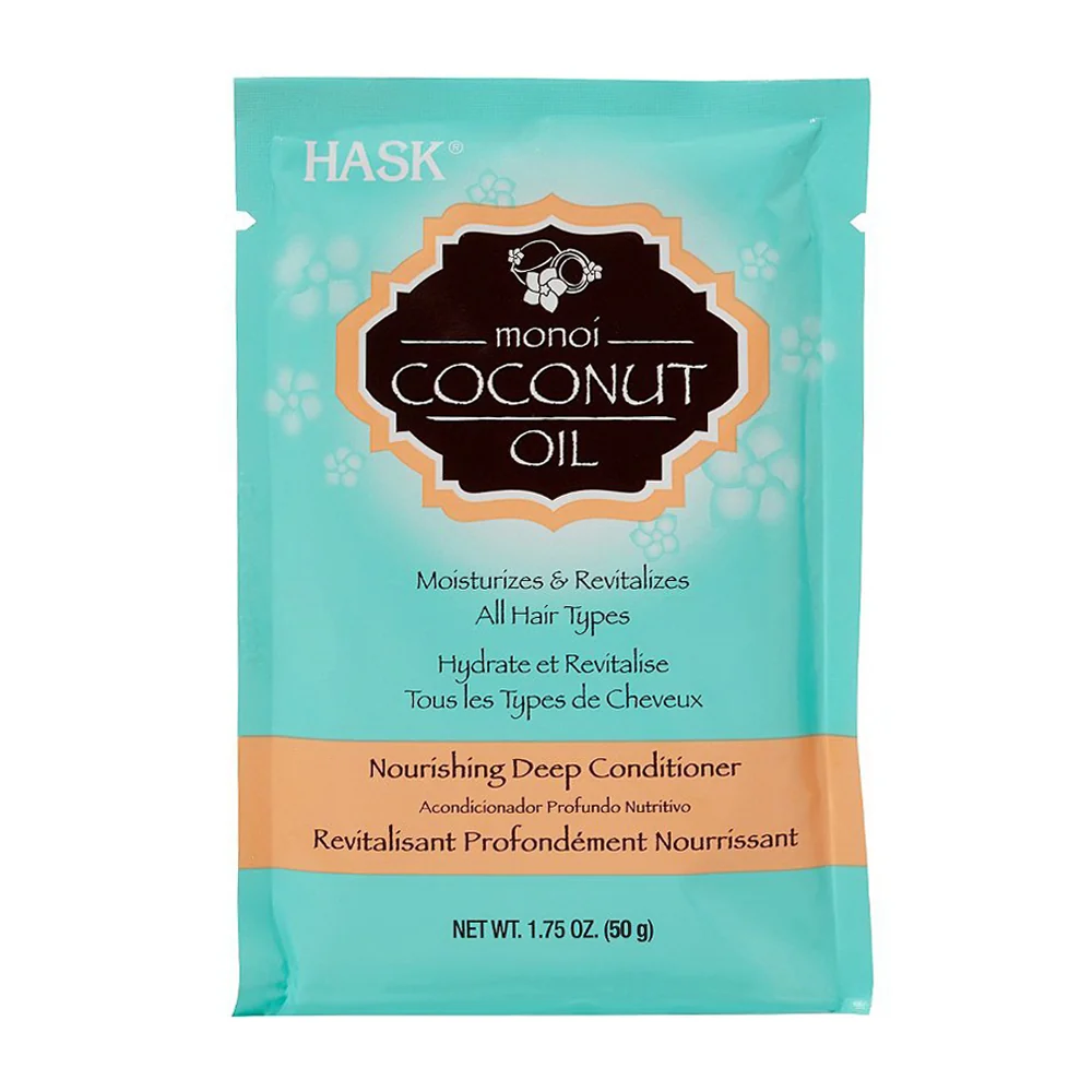 Clean Hask Moisturizes and Revitalizes Nourishing Deep Conditioner for All Hair Types 1.75Oz 50g Recyclable