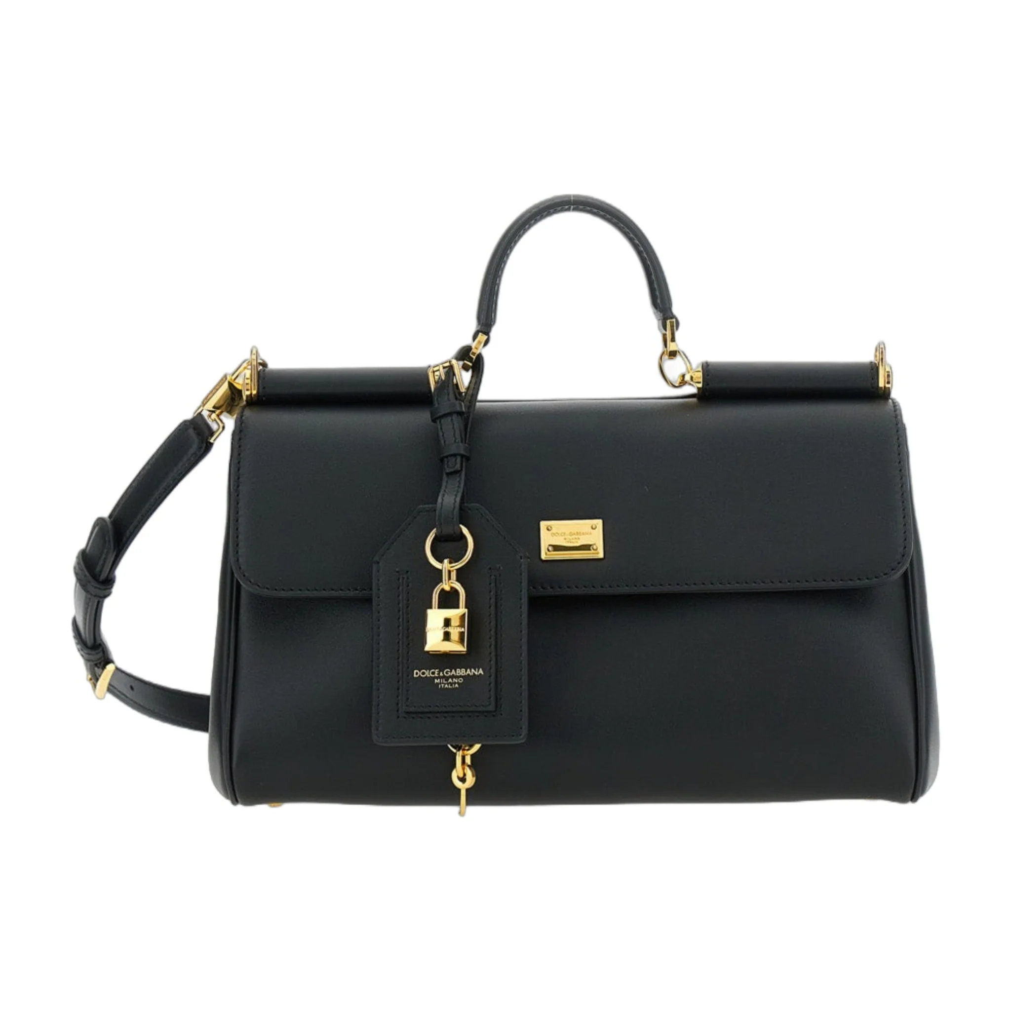 Long-Lasting Handbag My Sicily Black Leather User-Friendly