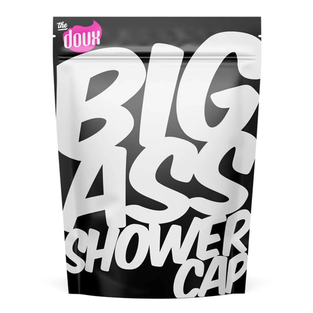 Contemporary The Doux Big Ass Shower Cap Shower Cap for Maximum Capacity Hair Protection 1Ea Clean