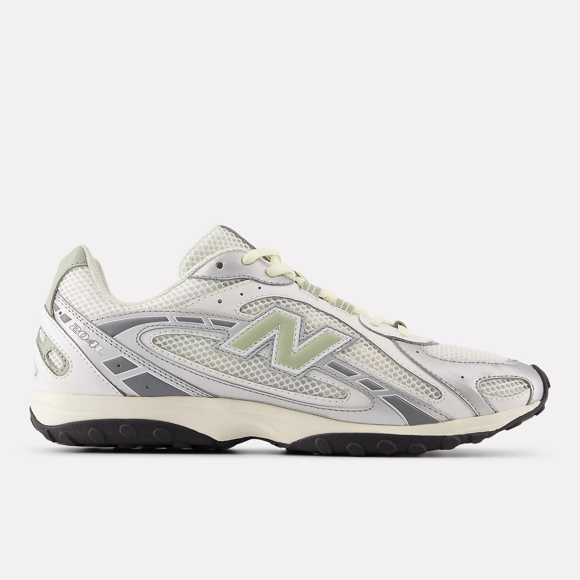 Optimized New Balance Mens 204L Silver Metallic Sage Green Relaxed