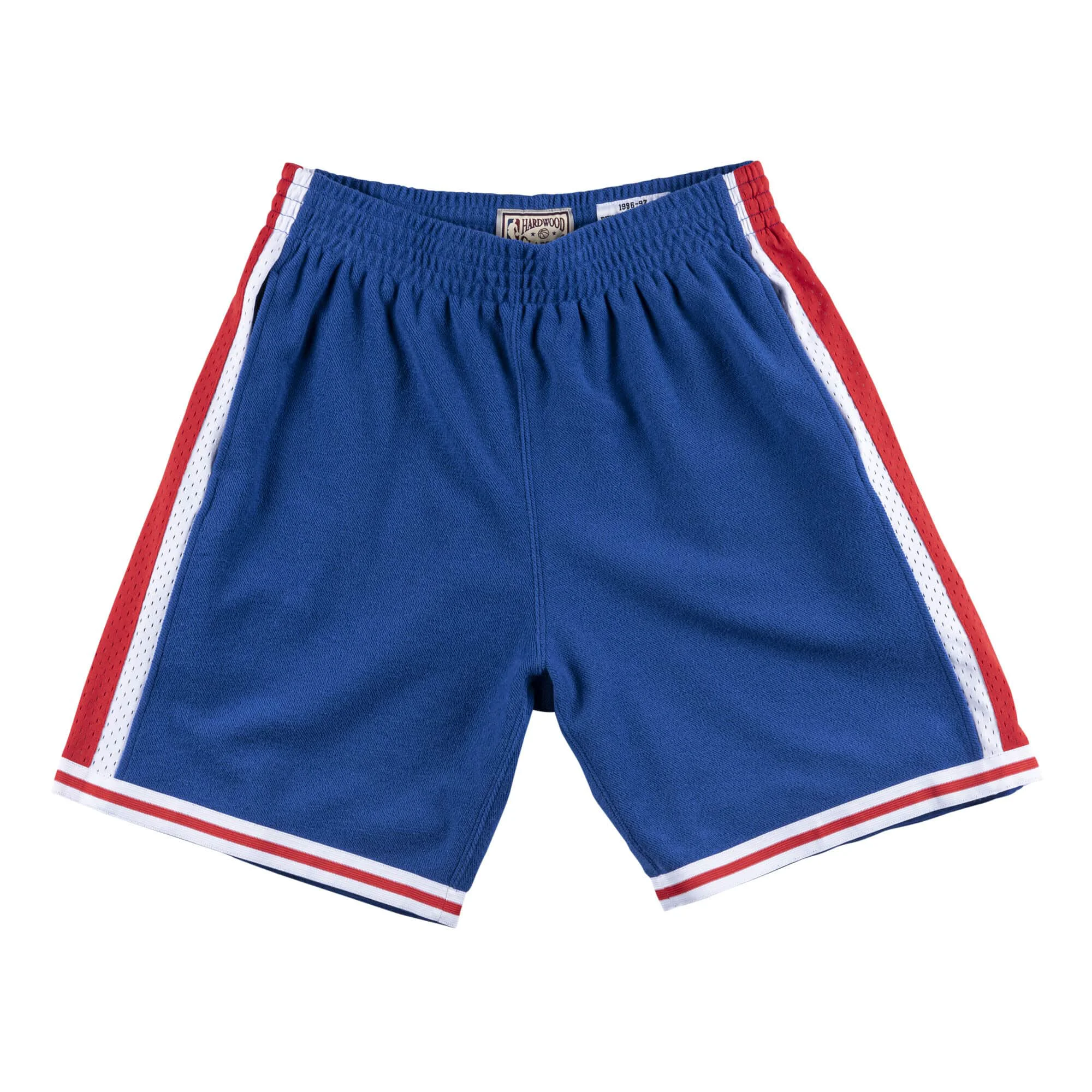 Authentic Mitchell Ness Men's NBA Reverse Warm Up Swingman Short 1997 Philadelphia 76Ers Jerseys Original Design