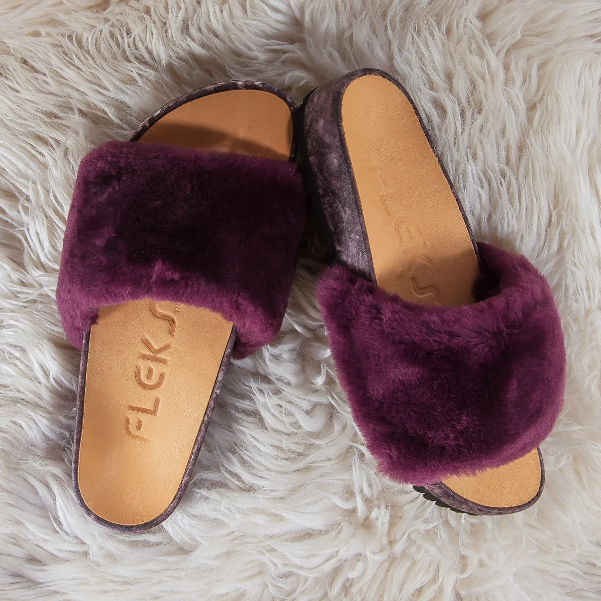 Eco-Friendly Fleks Unisex San Ysidro Slide - Fig Recyclable