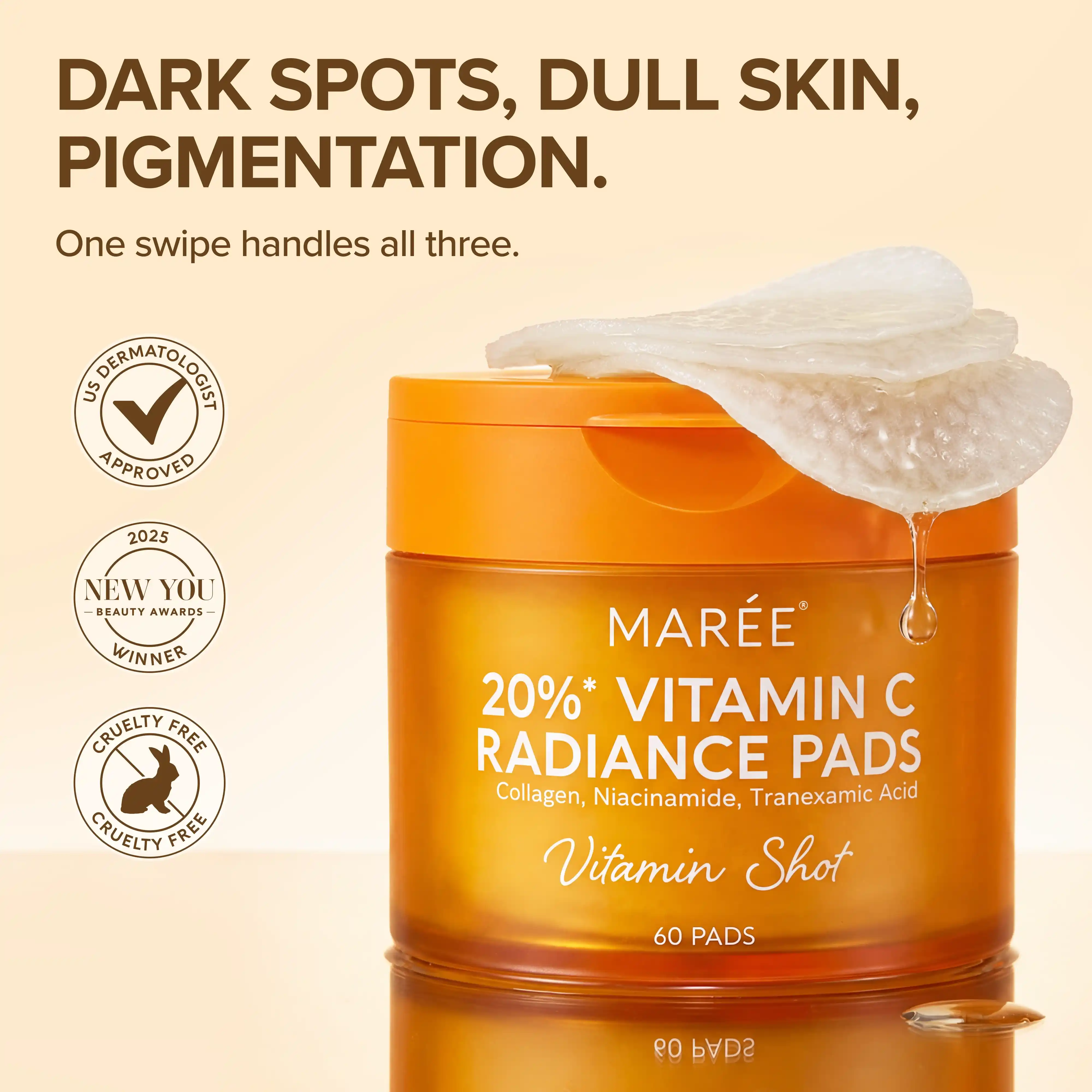 Carefully Designed Vitamin C Radiance Pads Premium Material