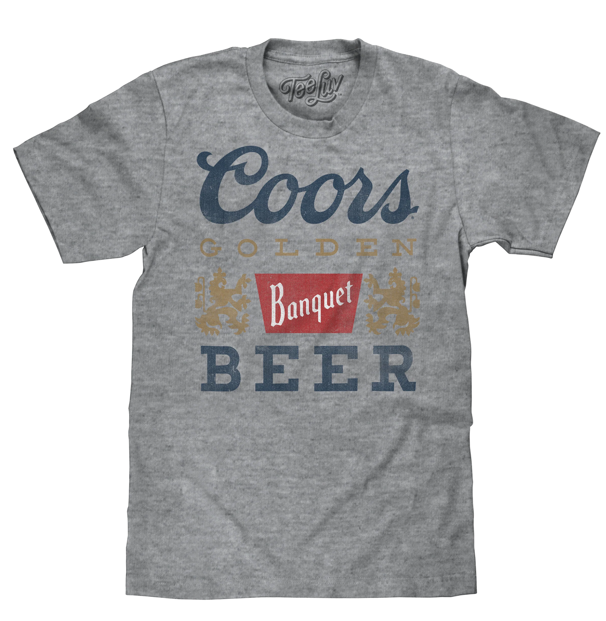 Comfortable Coors Banquet Beer Logo T-Shirt - Gray Organic
