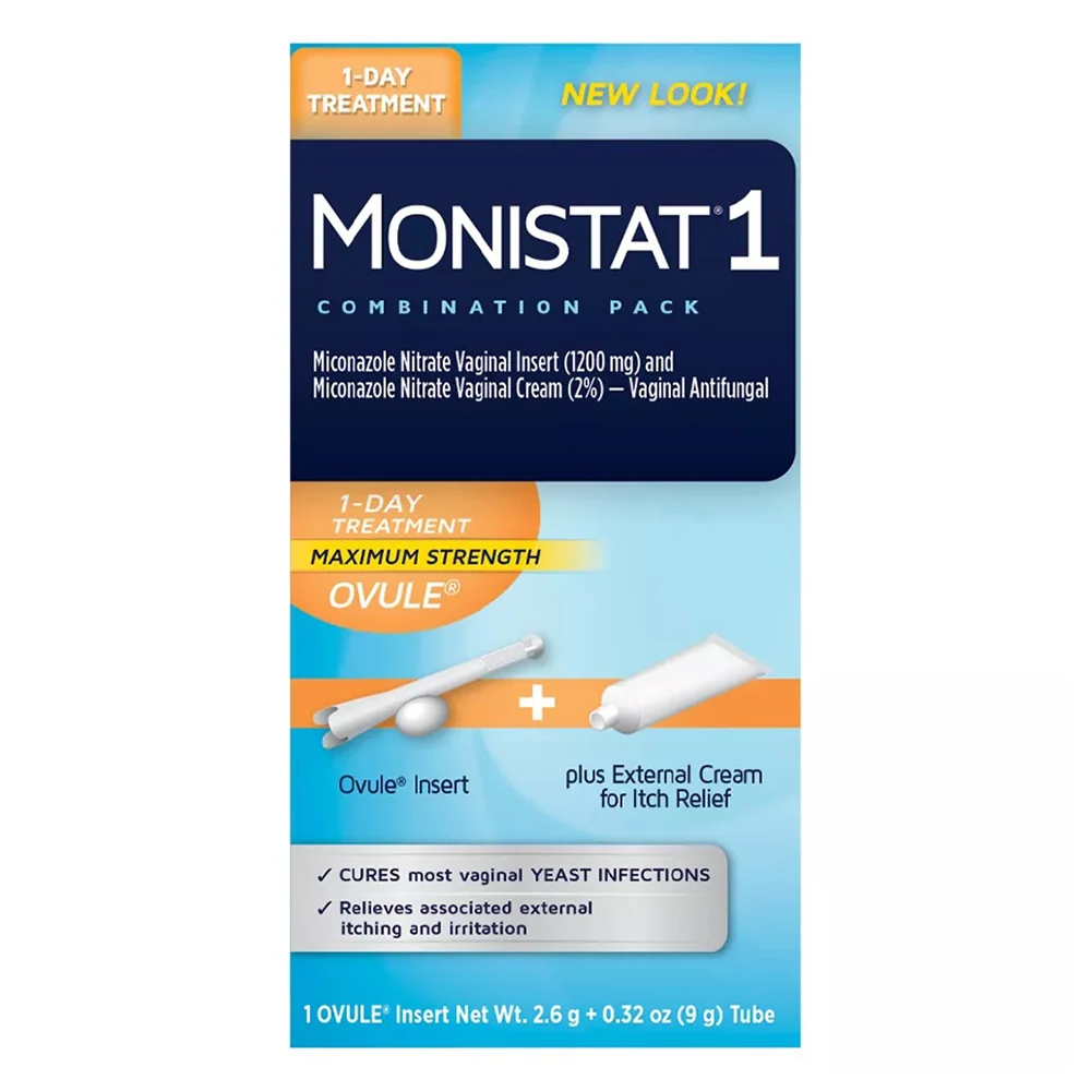 Classic Monistat 1 Day and Night Combo Pack Vaginal Treatment 1Ea Elite