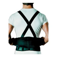 Solid Sportaid Back Belt With Suspenders Black With Hips Size 32-44 Inches Medium Or Large - 1 Ea Verified