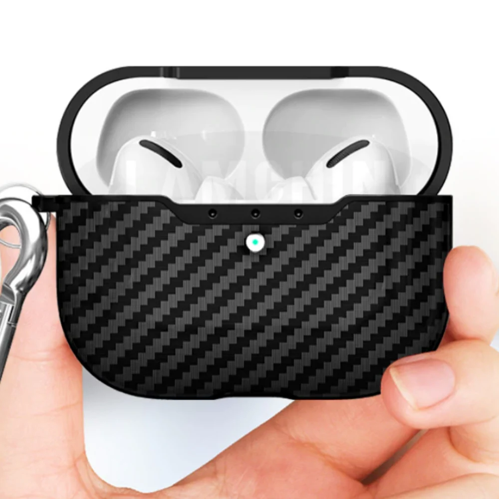 Smart Carbon Fiber Airpods Pro Case Protective Cover Efficient
