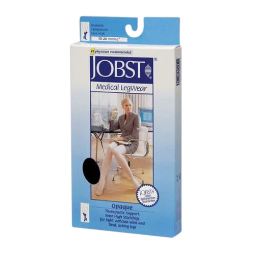 Selected Jobst Stockings Opaque 15-20 Mm Hg Compression Knee Highs Beige Large - 1 Ea Convenient