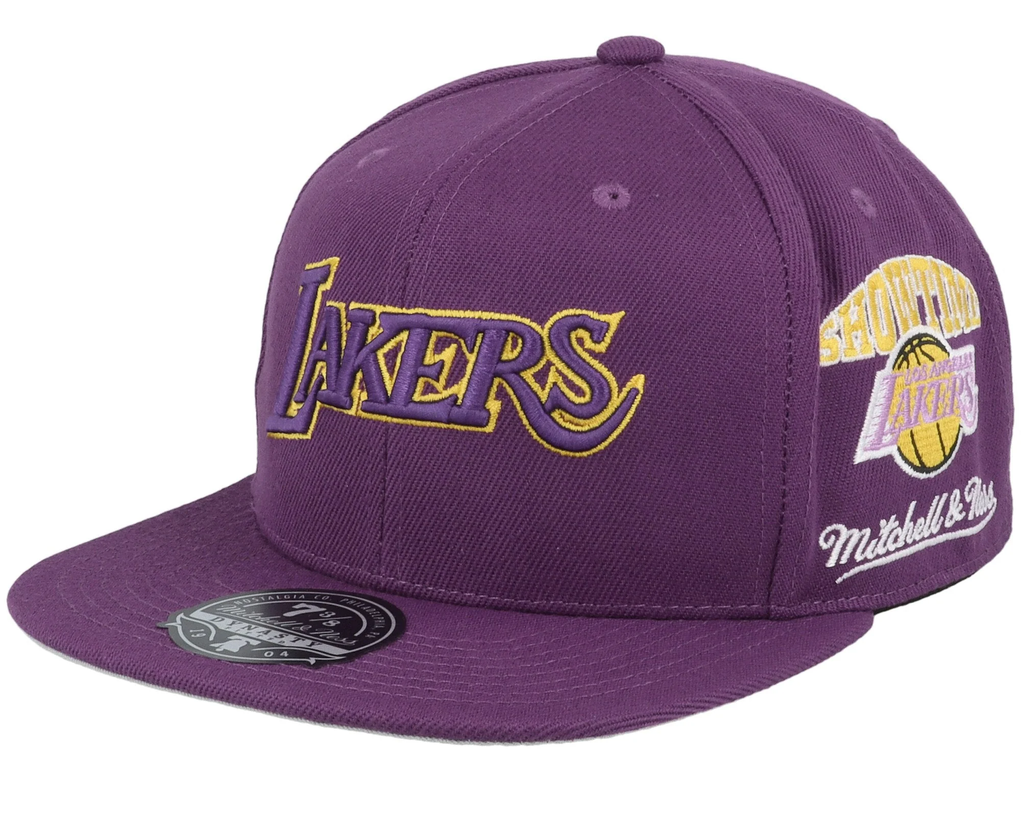 Solid Mitchell Ness Men's NBA Team Origins Fitted Hwc Lakers Fitted Caps Elite