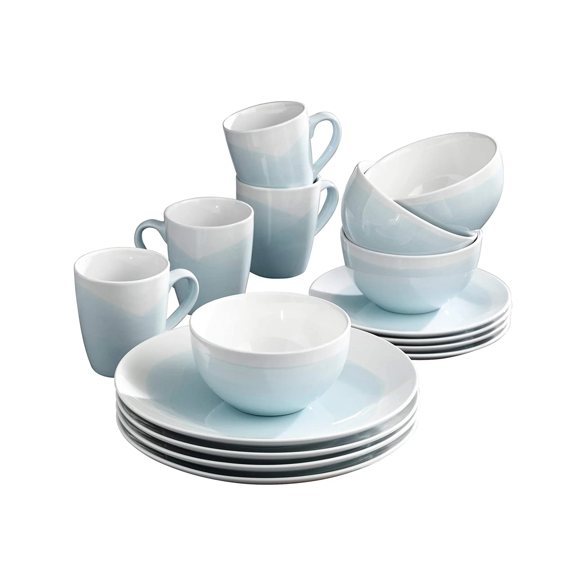 Selected Jay Companies Oasis Mint 16-Piece Dinner Set Pure