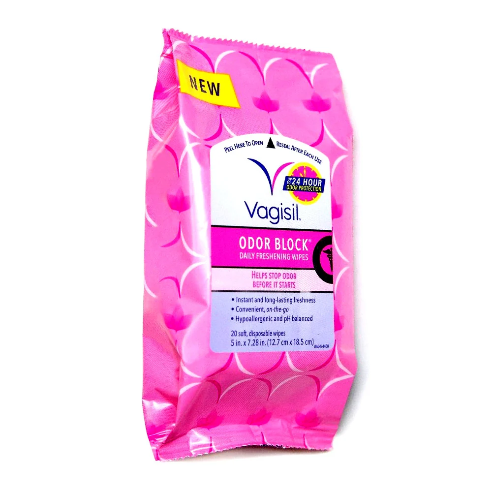 Proven Vagisil Odor Block Daily Freshening Feminine Intimate Wipes 20 Ea Fast