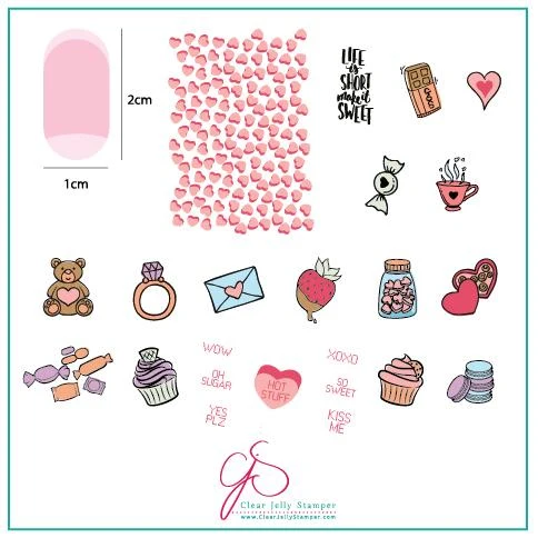 Proven Sweets Treats CjSV-23 - Clear Jelly Stamping Plate Optimized