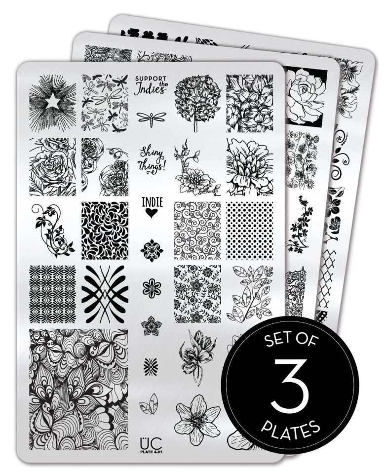 Top-Quality Collection 4 - Uber Chic Stamping Plates Flexible