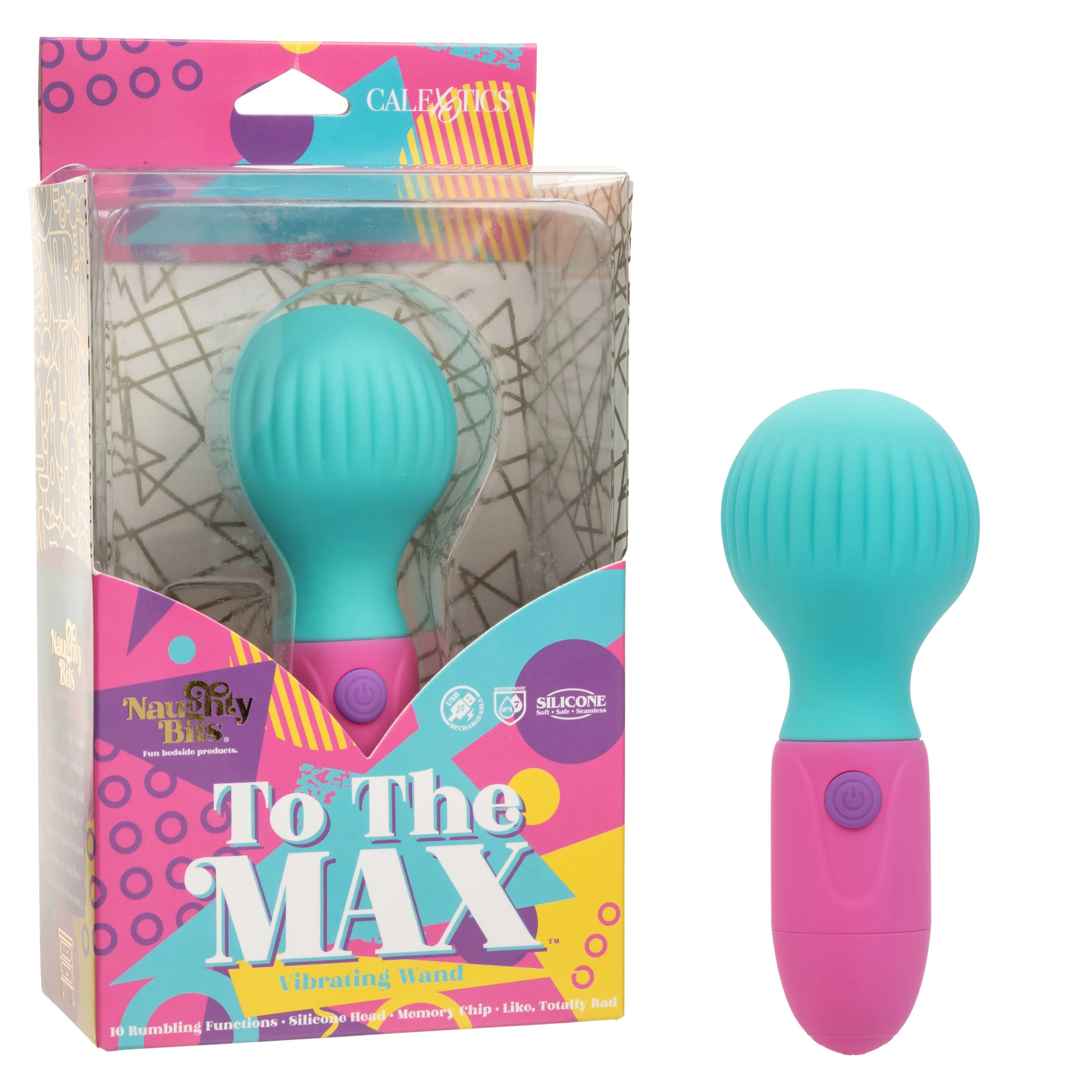 Premium CalExotics Naughty Bits To The Max Vibrating Wand Excellent