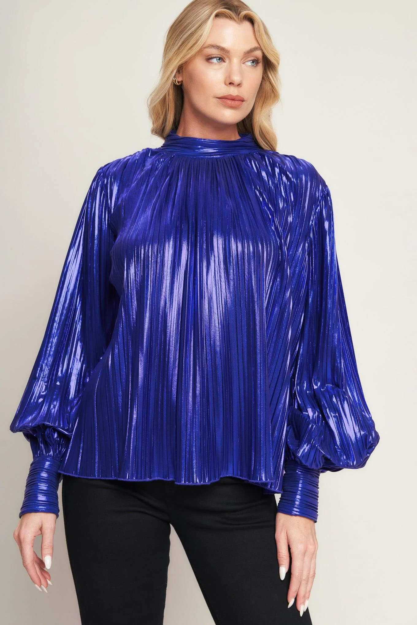 Reliable Pretty Companion Woven Foiled Top Crafted