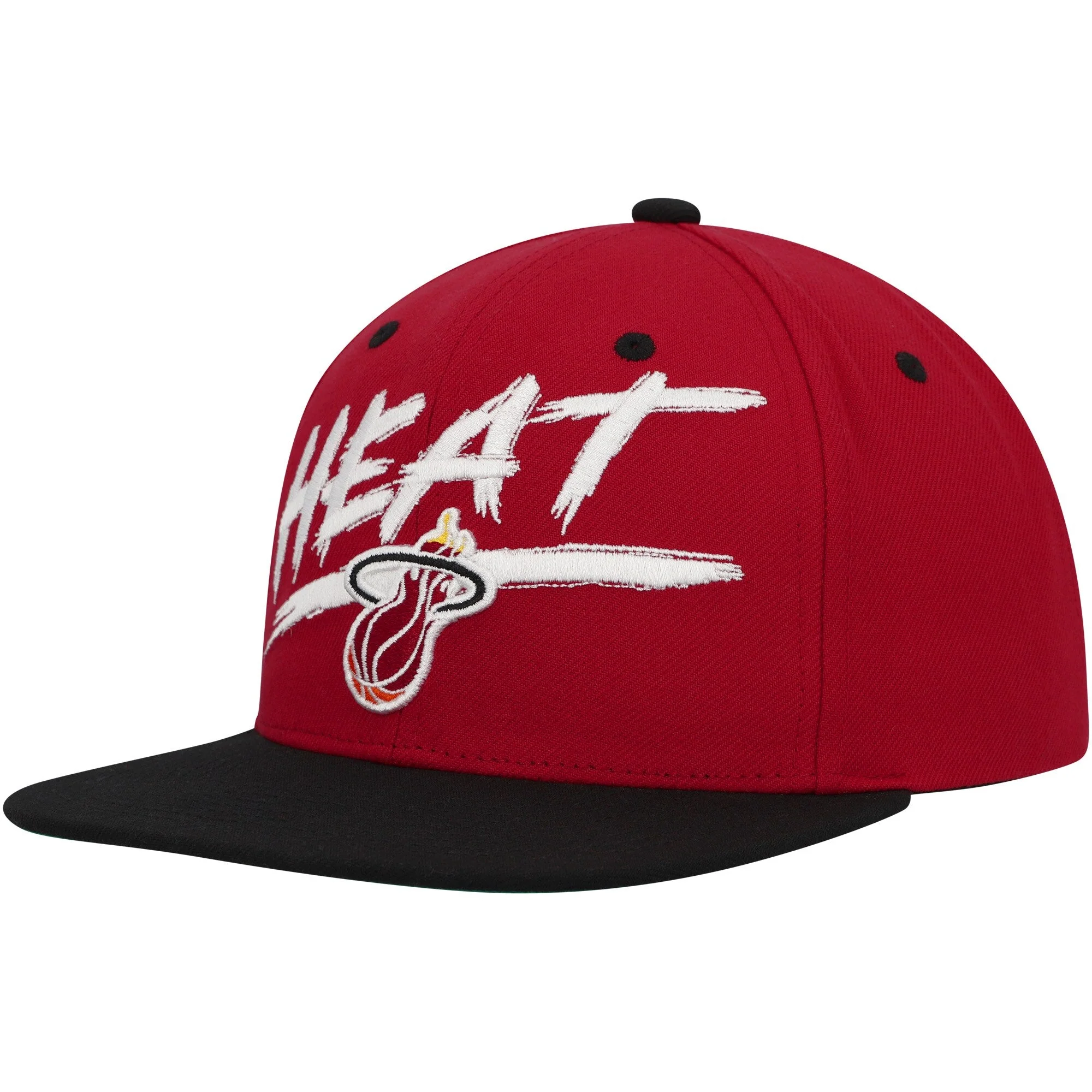 Traditional Mitchell Ness Men's NBA Transcript Snapback Hwc Heat Snapback Caps Enhanced