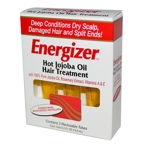 Classic Hobe Labs Energizer Hot Jojoba Oil Hair Treatment with Vitamin A E Reclosable Tubes 0.5 oz 3 Ea Relaxed