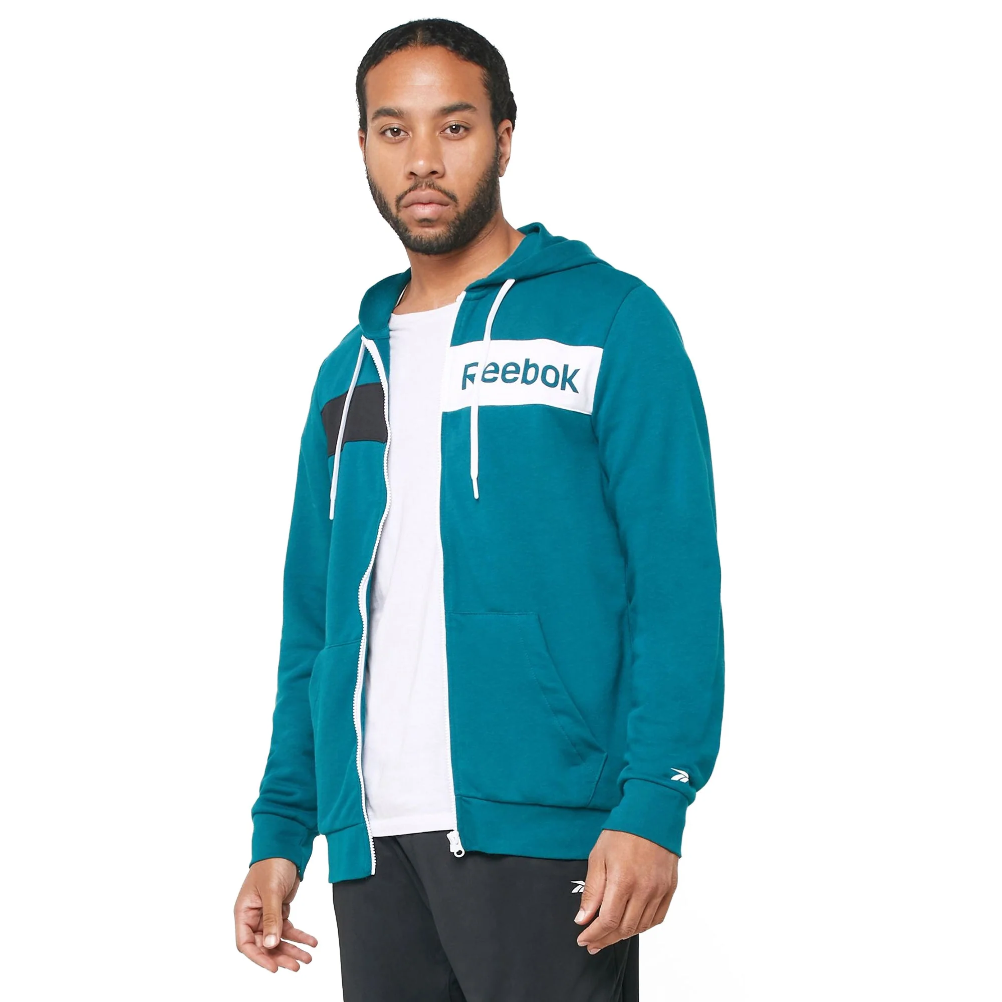 Classic Reebok Men's Training Essentials Linear Logo Hoodie Environmentally Friendly