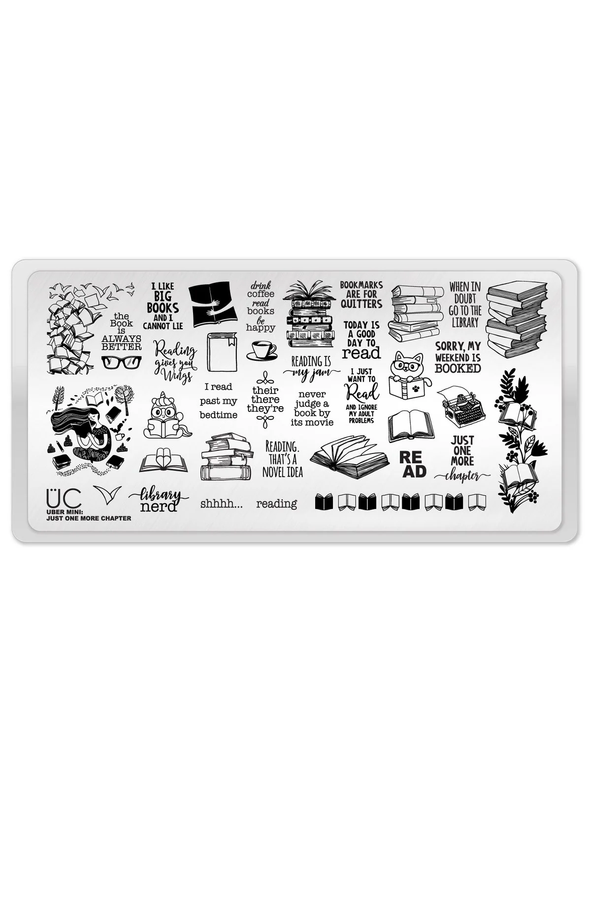 Outstanding One More Chapter - Uber Chic Mini Stamping Plate Smooth