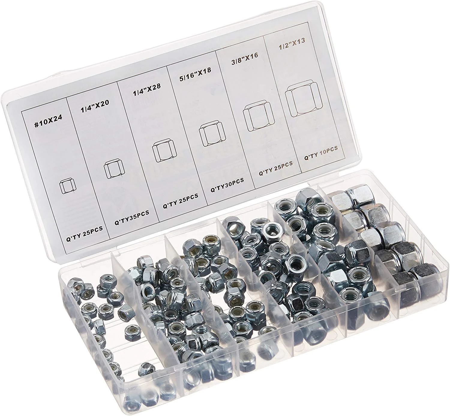 User-Friendly Nylon Insert Lock Nut Assortment Practical