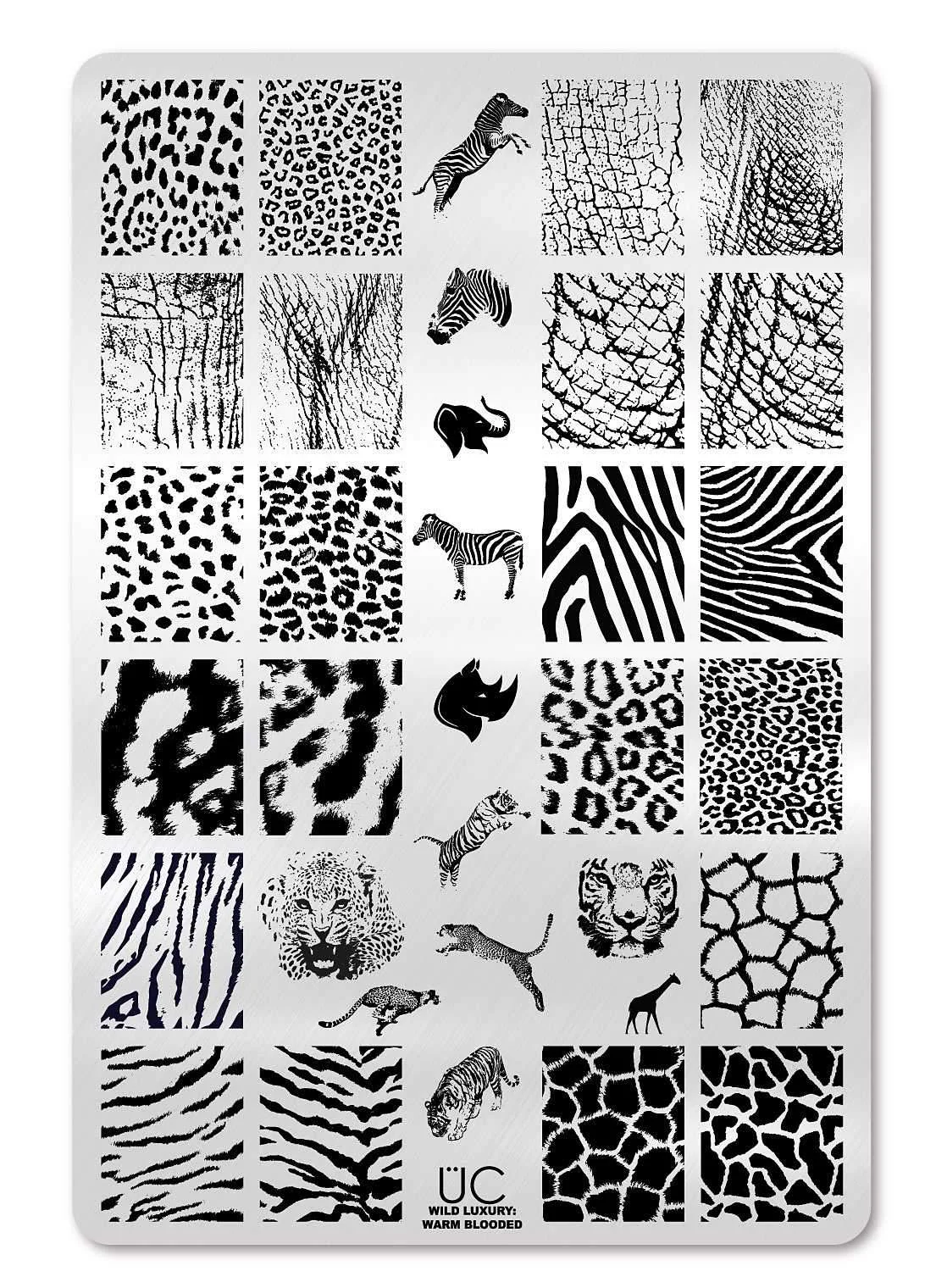 Practical Wild Luxury Warm Blooded - Uber Chic Stamping Plate Natural
