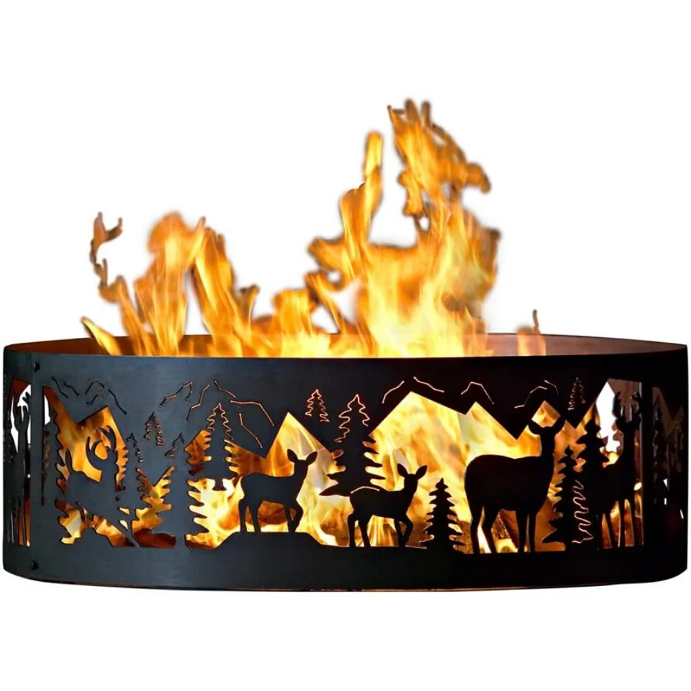 Original Large Steel Fire Pit Liner Ring Insert 36 Top-Quality