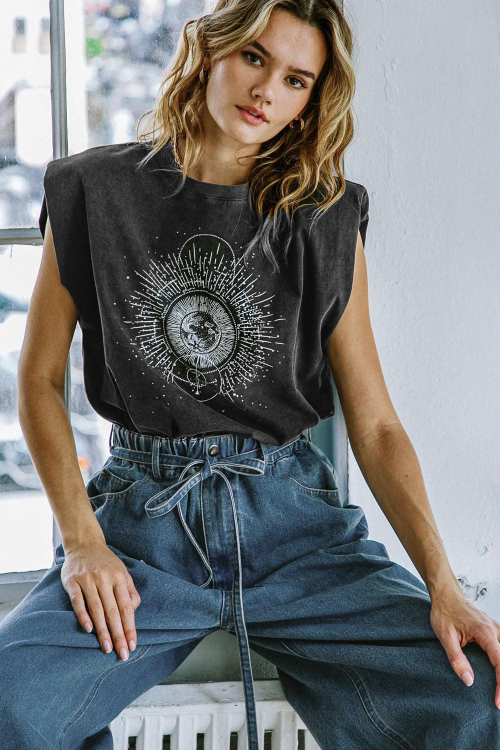 Breathable My Own Plans Washed Knit Top Verified